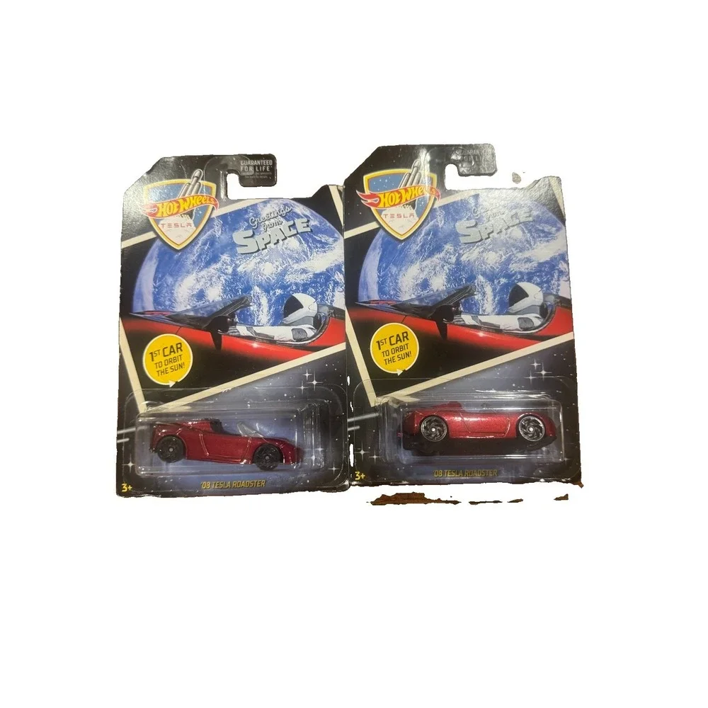 Hot Wheels 08 Tesla Roadster Greetings From Space Starman Lot of 2 GFJ71-D9C0A